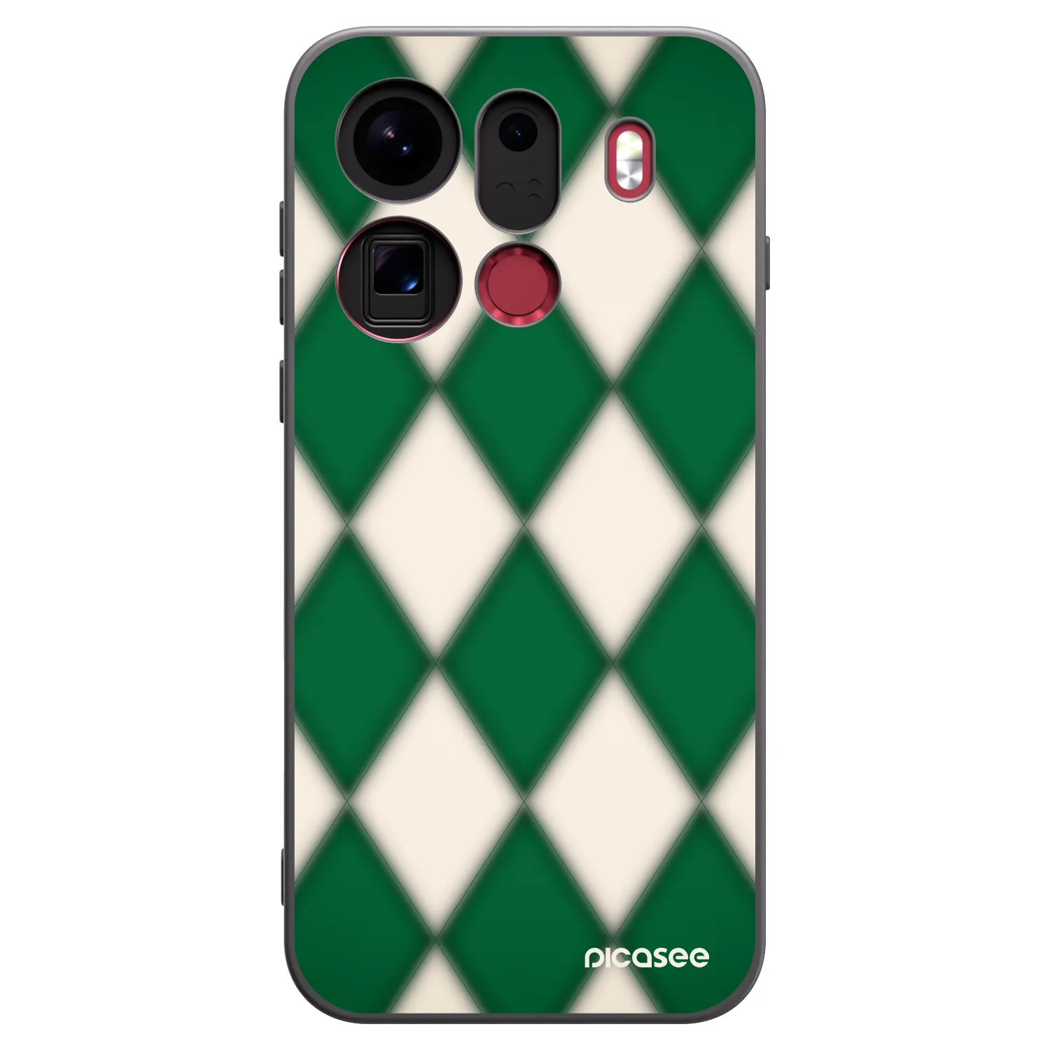 Picasee silikonový černý obal pro OPPO Find X9 Pro - Emerald Diamond
