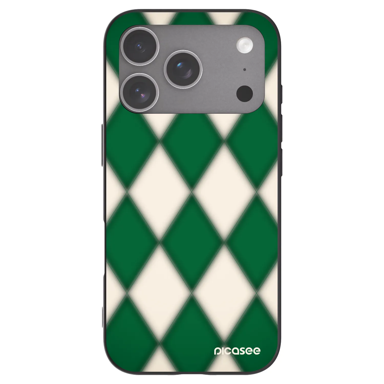 Picasee silikonový černý obal pro Apple iPhone 18 Pro - Emerald Diamond