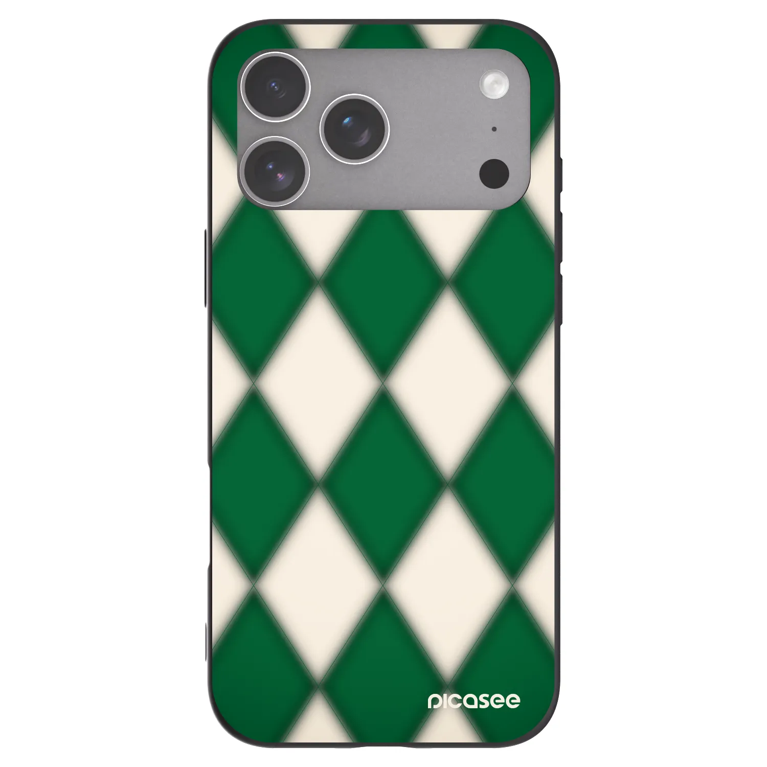 Picasee silikonový černý obal pro Apple iPhone 18 Pro Max - Emerald Diamond