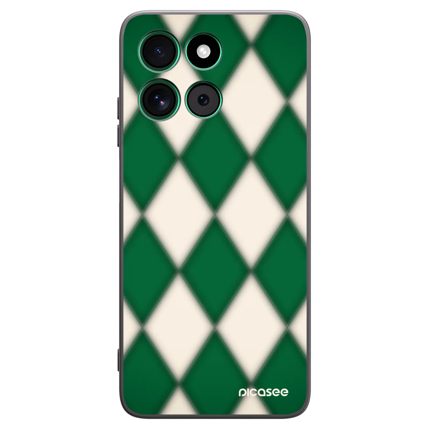 Picasee silikonový černý obal pro Motorola Moto G57 Power - Emerald Diamond