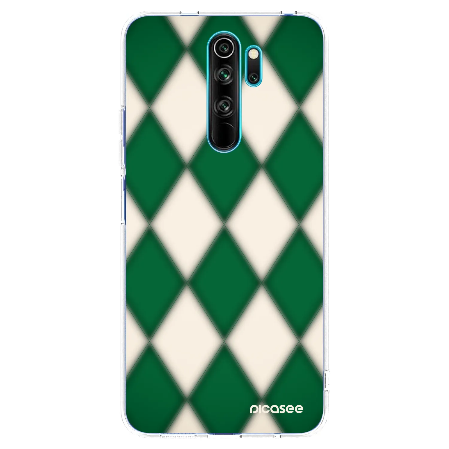 Picasee silikonový průhledný obal pro Xiaomi Redmi Note 8 Pro - Emerald Diamond