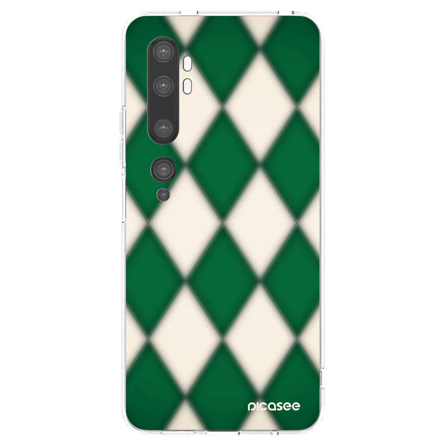 Picasee silikonový průhledný obal pro Xiaomi Mi Note 10 (Pro) - Emerald Diamond