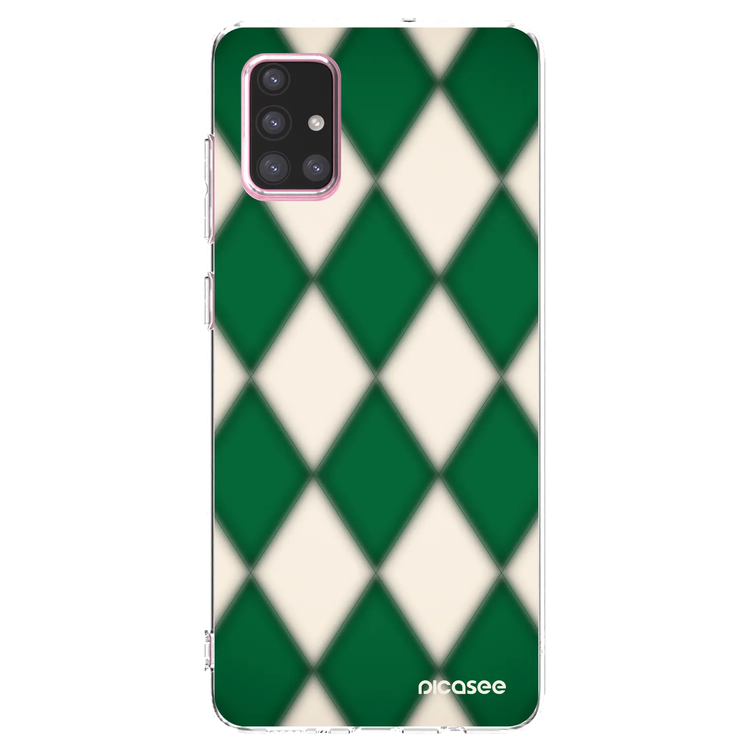 Picasee silikonový průhledný obal pro Samsung Galaxy A71 A715F - Emerald Diamond