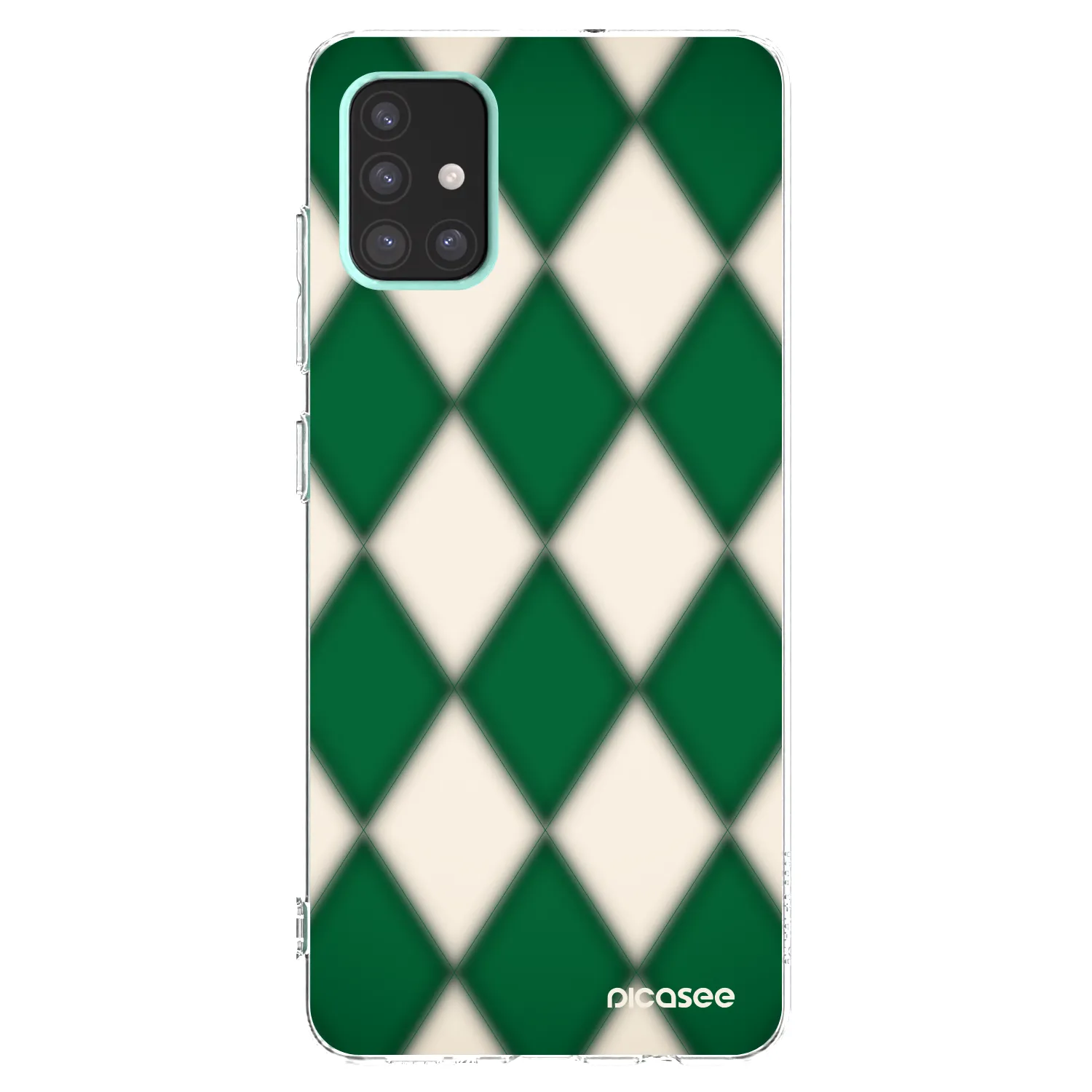 Picasee silikonový průhledný obal pro Samsung Galaxy A51 A515F - Emerald Diamond