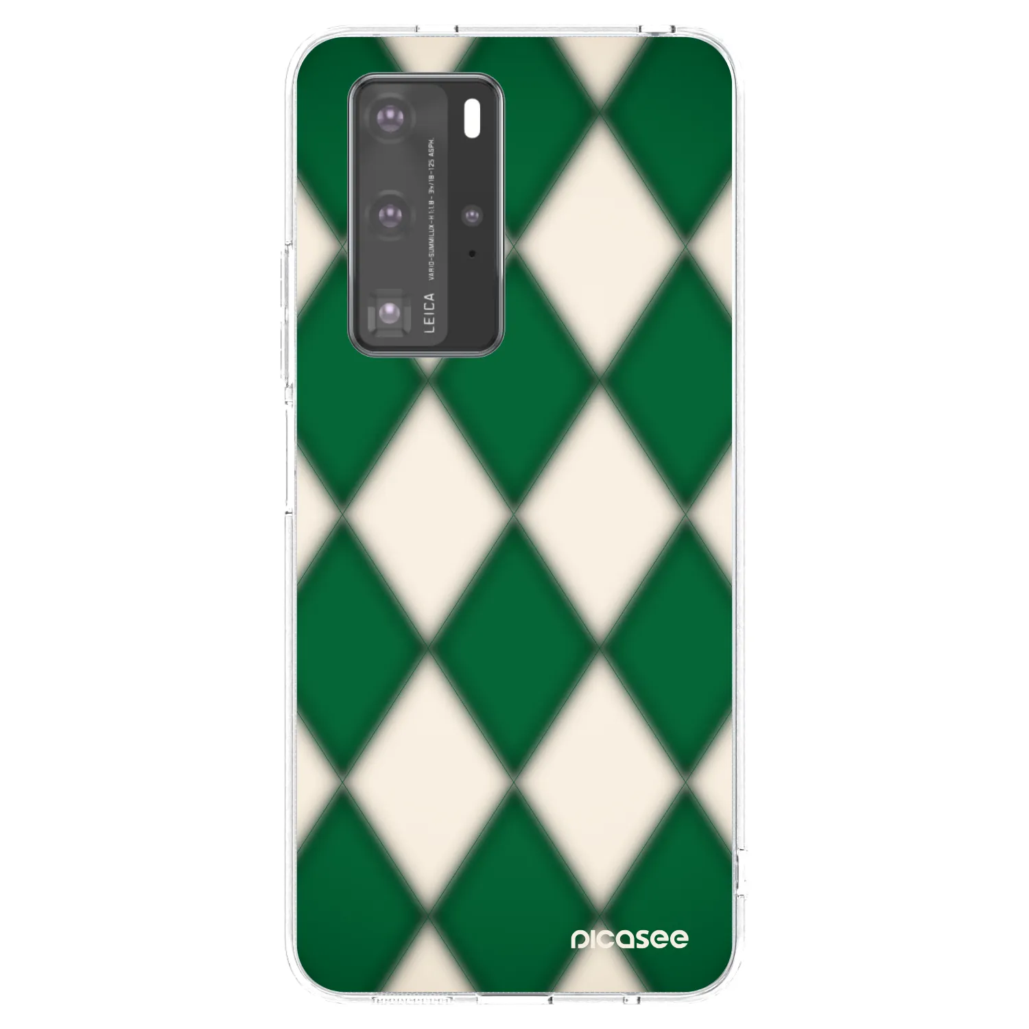 Picasee silikonový průhledný obal pro Huawei P40 Pro - Emerald Diamond