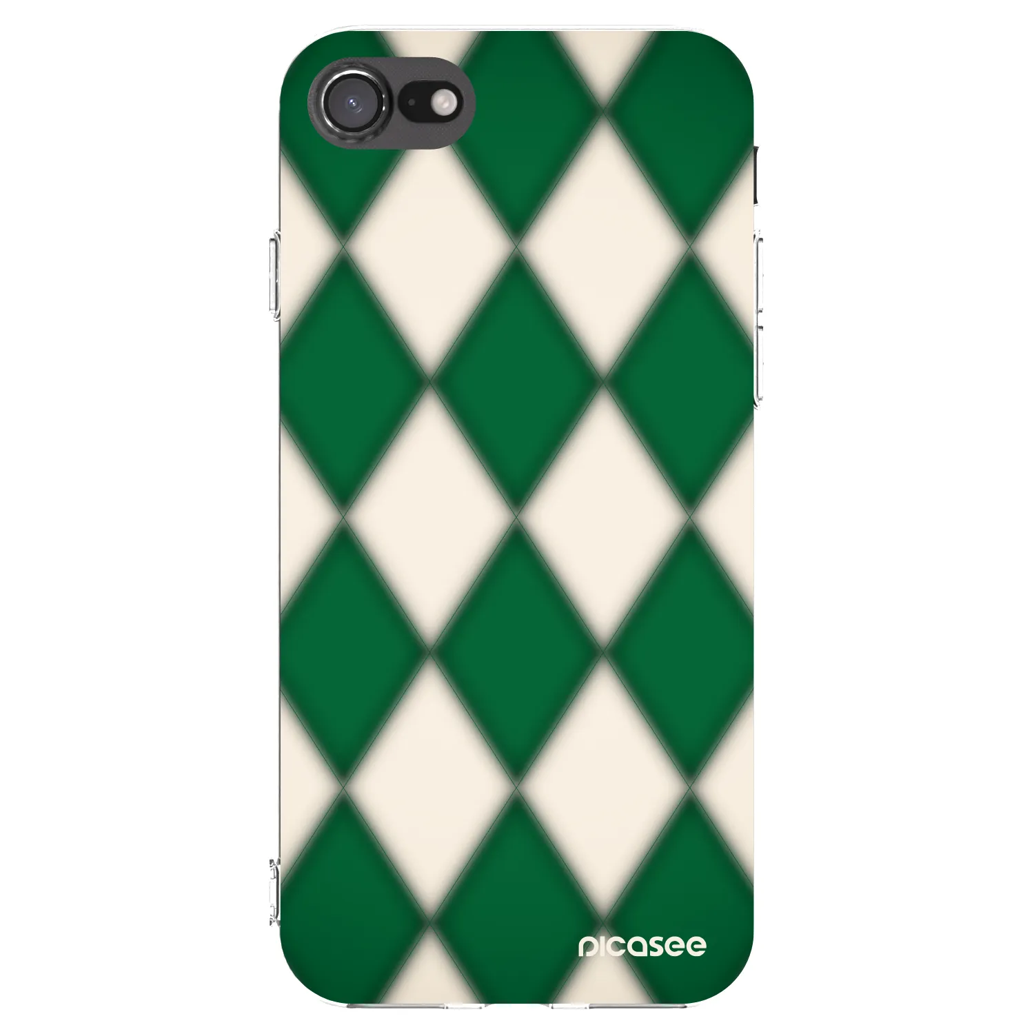Picasee silikonový průhledný obal pro Apple iPhone SE 2020 - Emerald Diamond