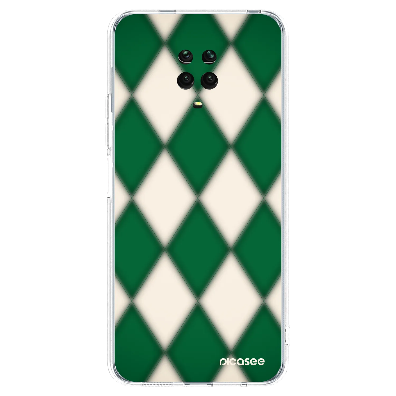 Picasee silikonový průhledný obal pro Xiaomi Redmi Note 9 Pro - Emerald Diamond