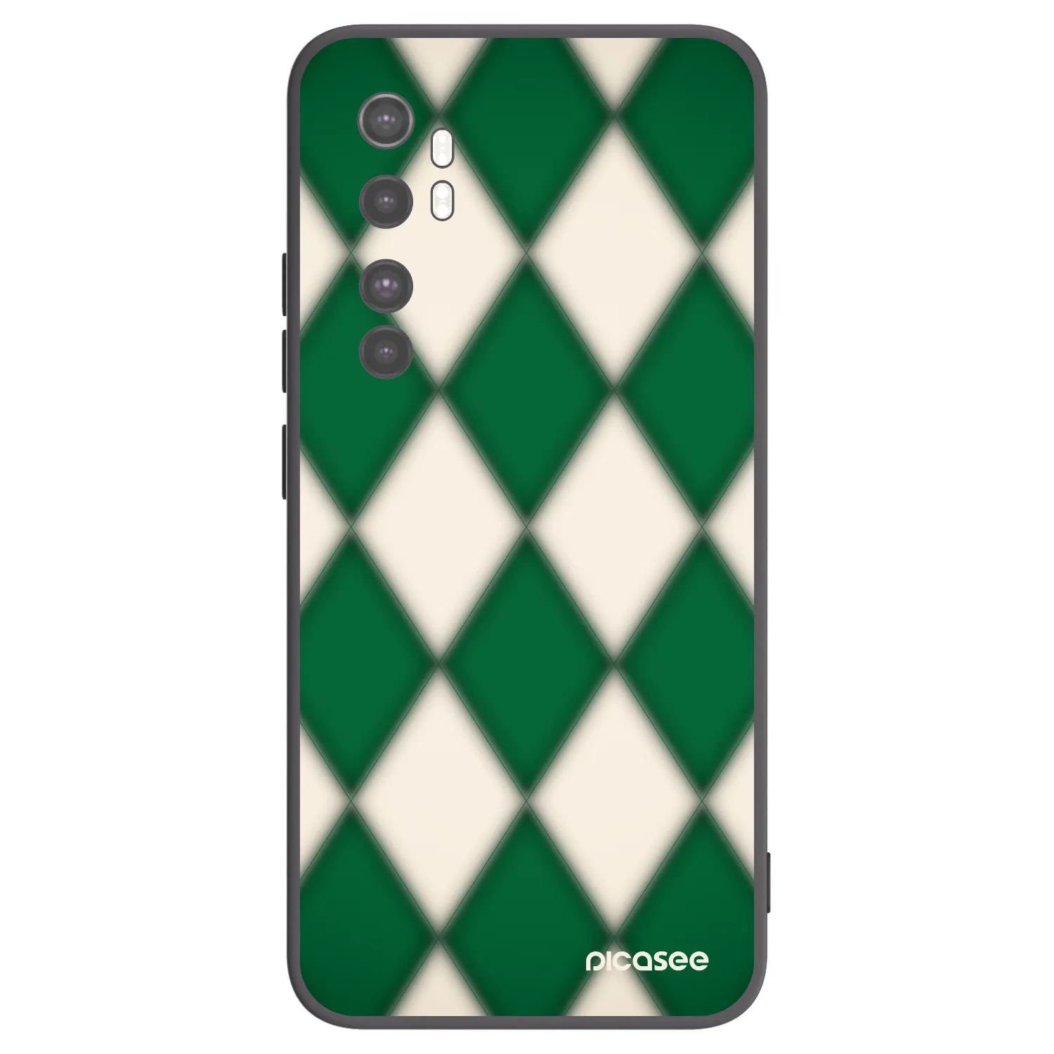 Picasee silikonový černý obal pro Xiaomi Mi Note 10 Lite - Emerald Diamond
