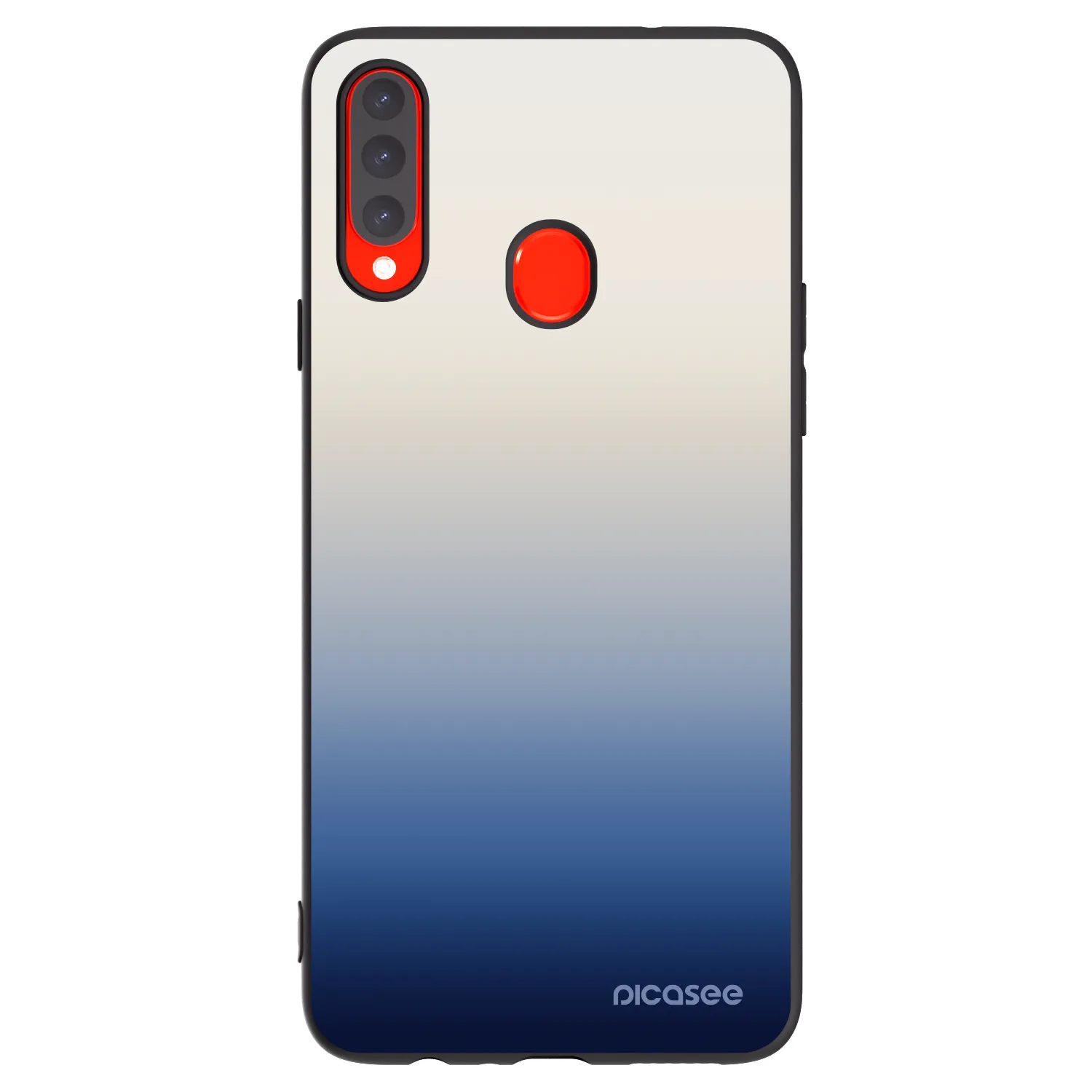 Picasee silikonový černý obal pro Samsung Galaxy A20s - Gravity Fade