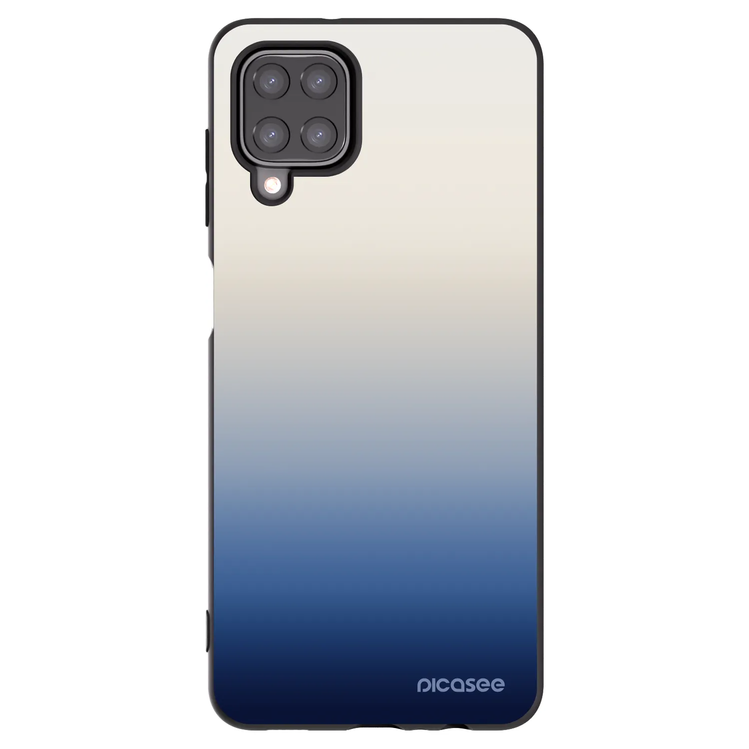 Picasee silikonový černý obal pro Samsung Galaxy A12 A125F - Gravity Fade