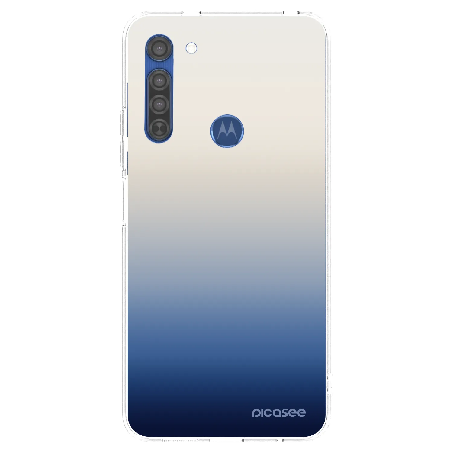 Picasee silikonový průhledný obal pro Motorola Moto G8 - Gravity Fade