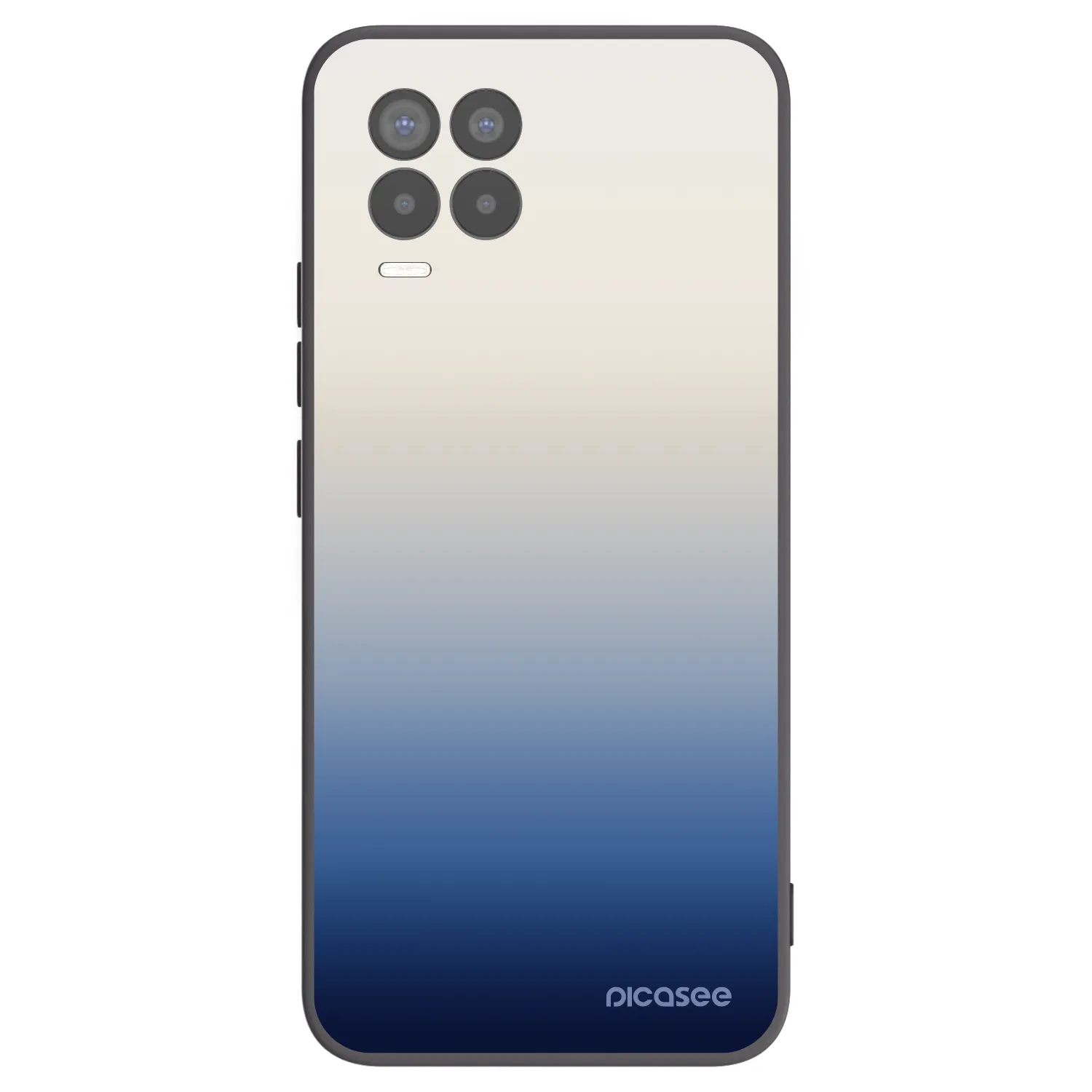 Picasee silikonový černý obal pro Realme 8 4G - Gravity Fade