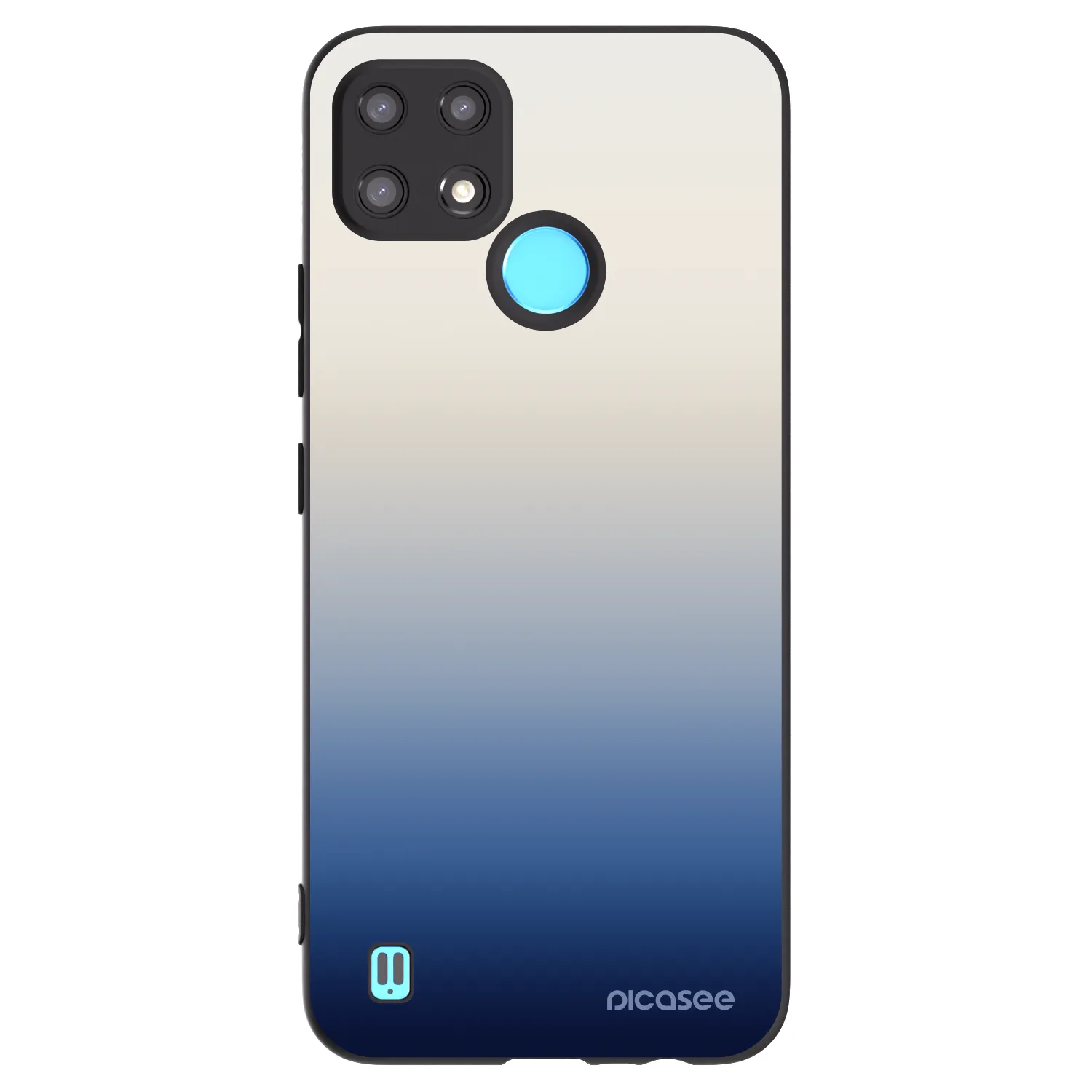 Picasee silikonový černý obal pro Realme C21 - Gravity Fade