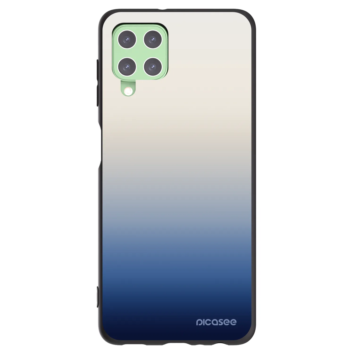 Picasee silikonový černý obal pro Samsung Galaxy A22 A225F 4G - Gravity Fade