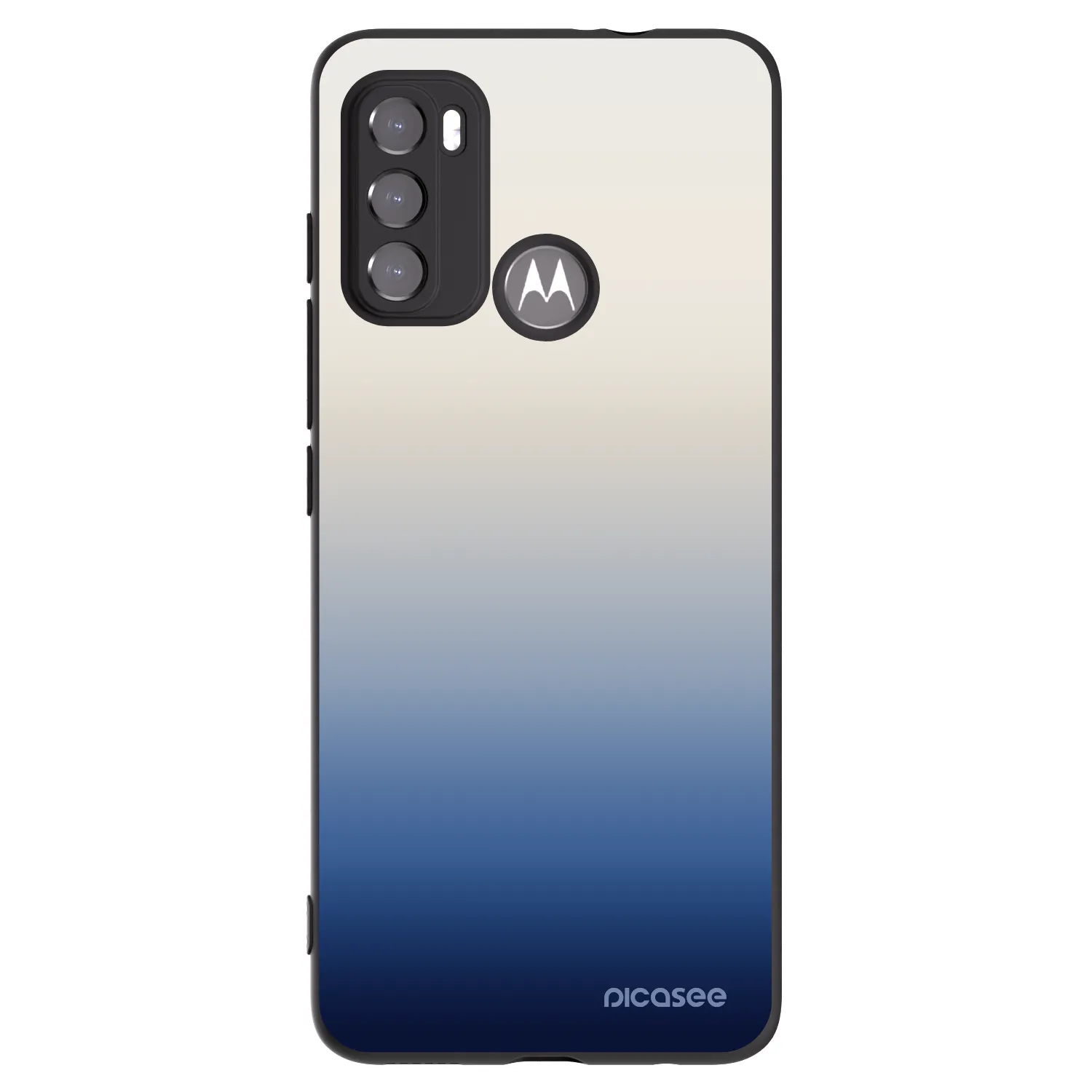 Picasee silikonový černý obal pro Motorola Moto G60 - Gravity Fade