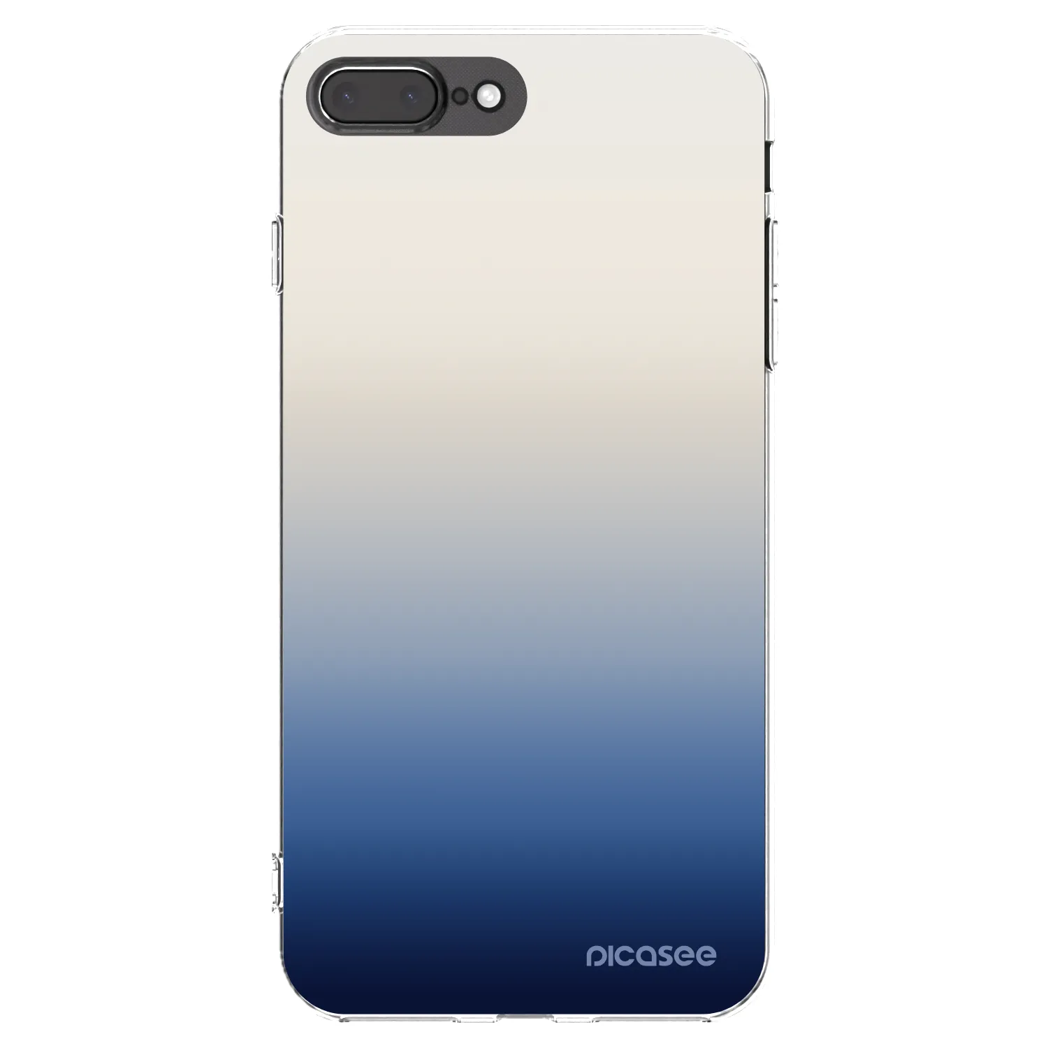 Picasee silikonový průhledný obal pro Apple iPhone 7 Plus - Gravity Fade