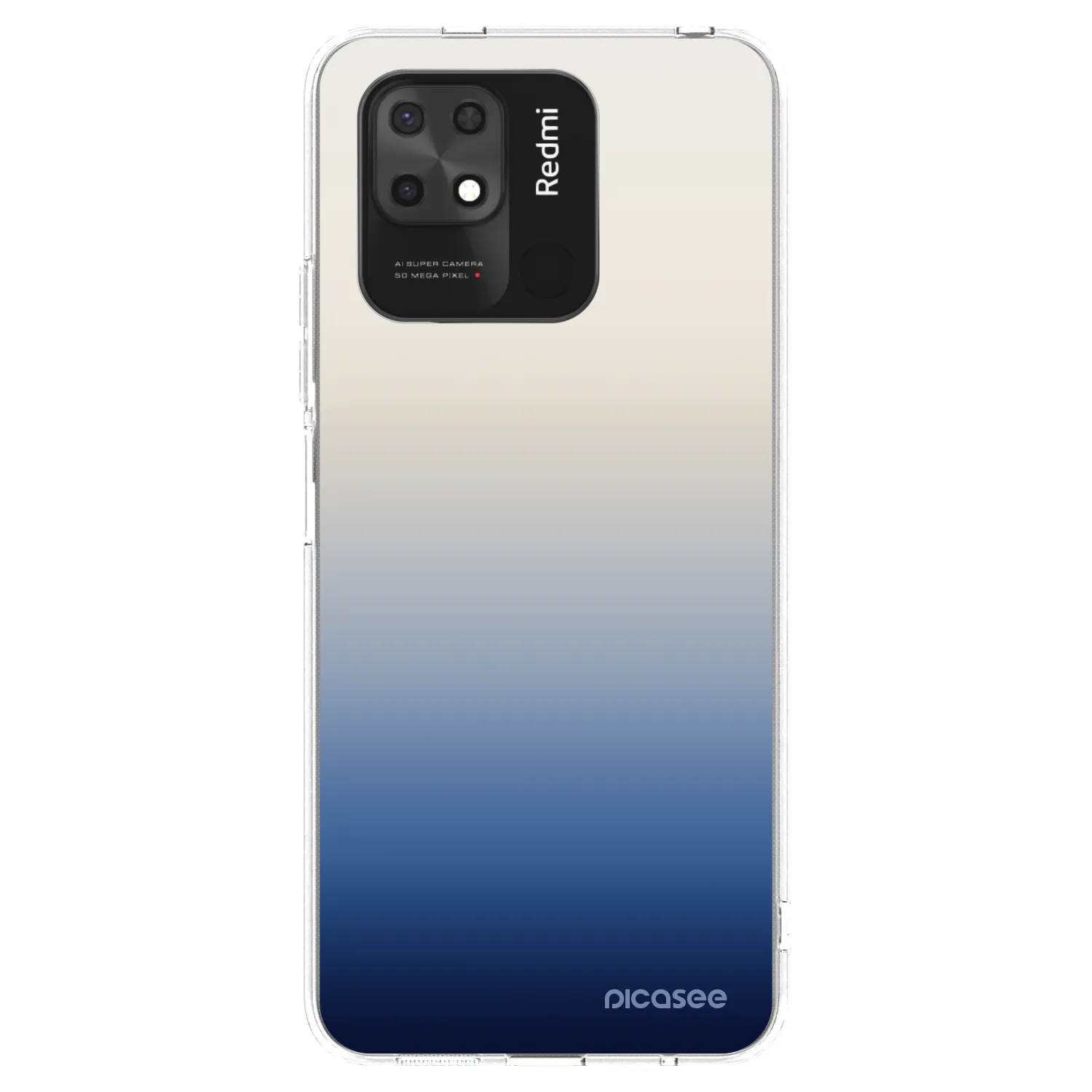 Picasee silikonový průhledný obal pro Xiaomi Redmi 10C - Gravity Fade
