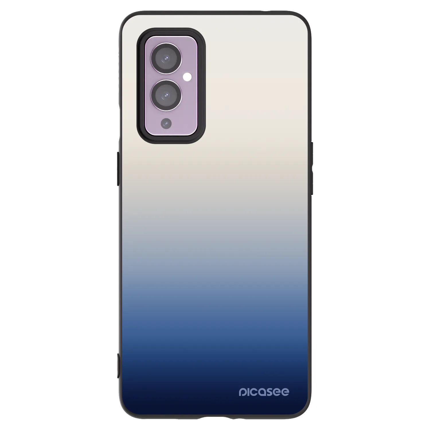 Picasee silikonový černý obal pro OnePlus 9 - Gravity Fade