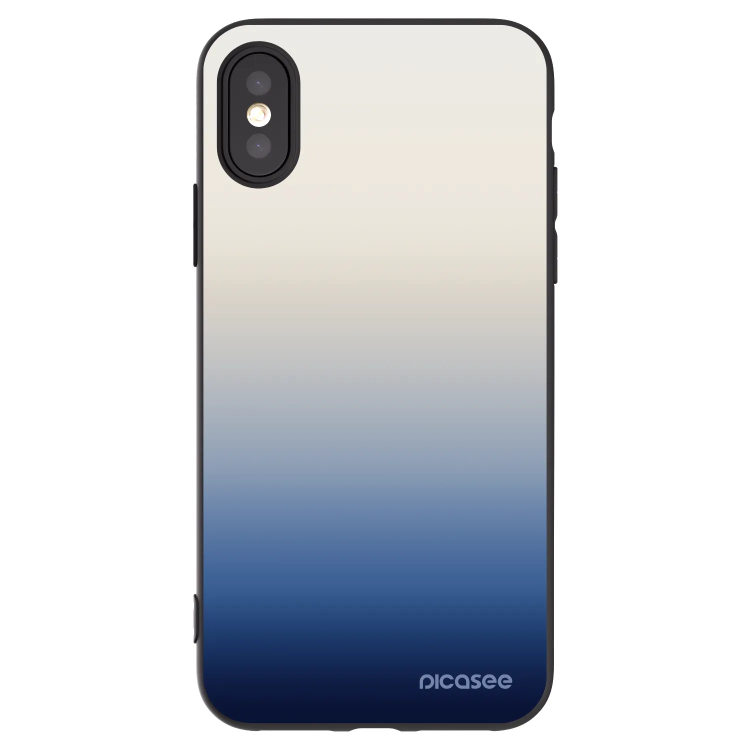 Picasee silikonový černý obal pro Apple iPhone X/XS - Gravity Fade