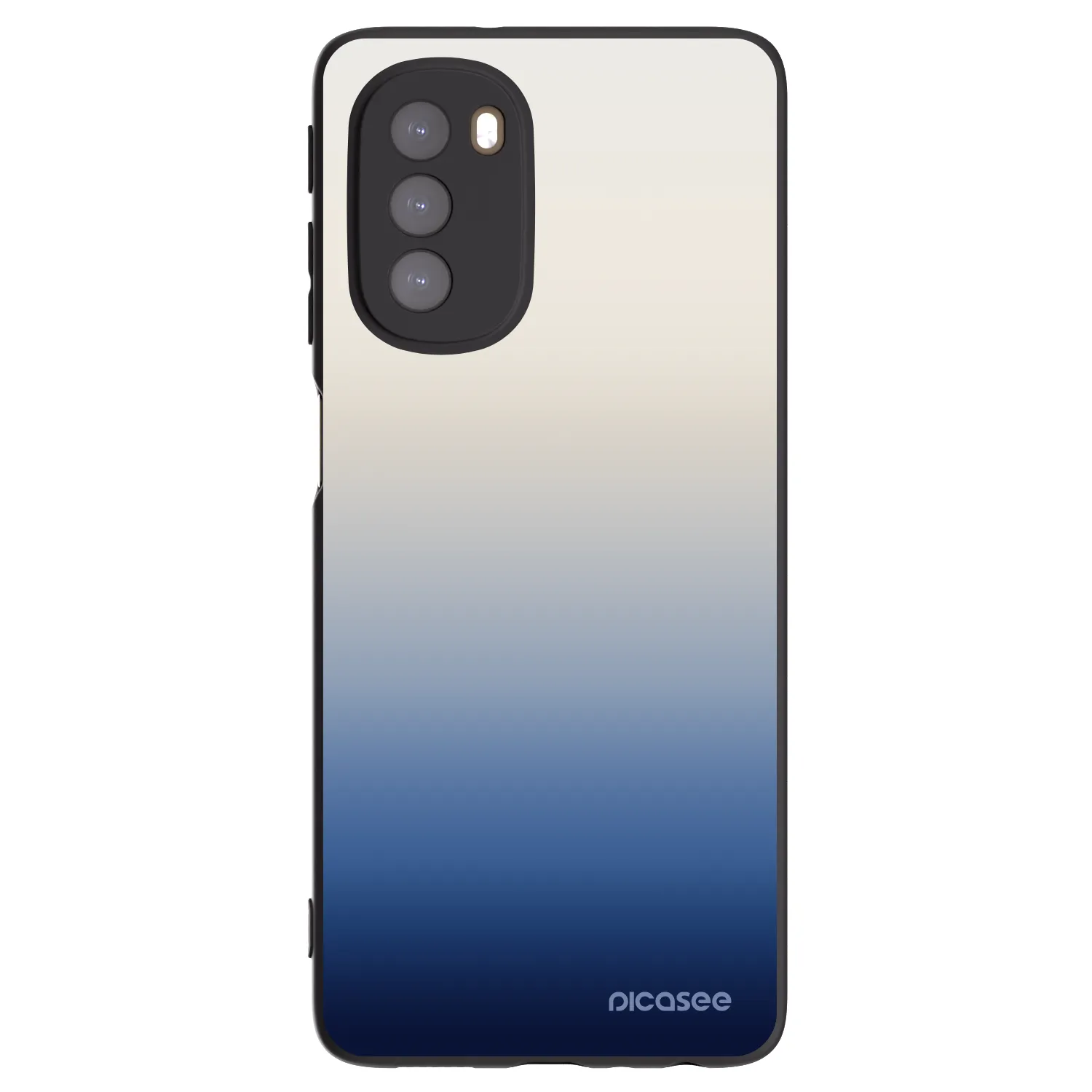Picasee silikonový černý obal pro Motorola Moto G51 - Gravity Fade