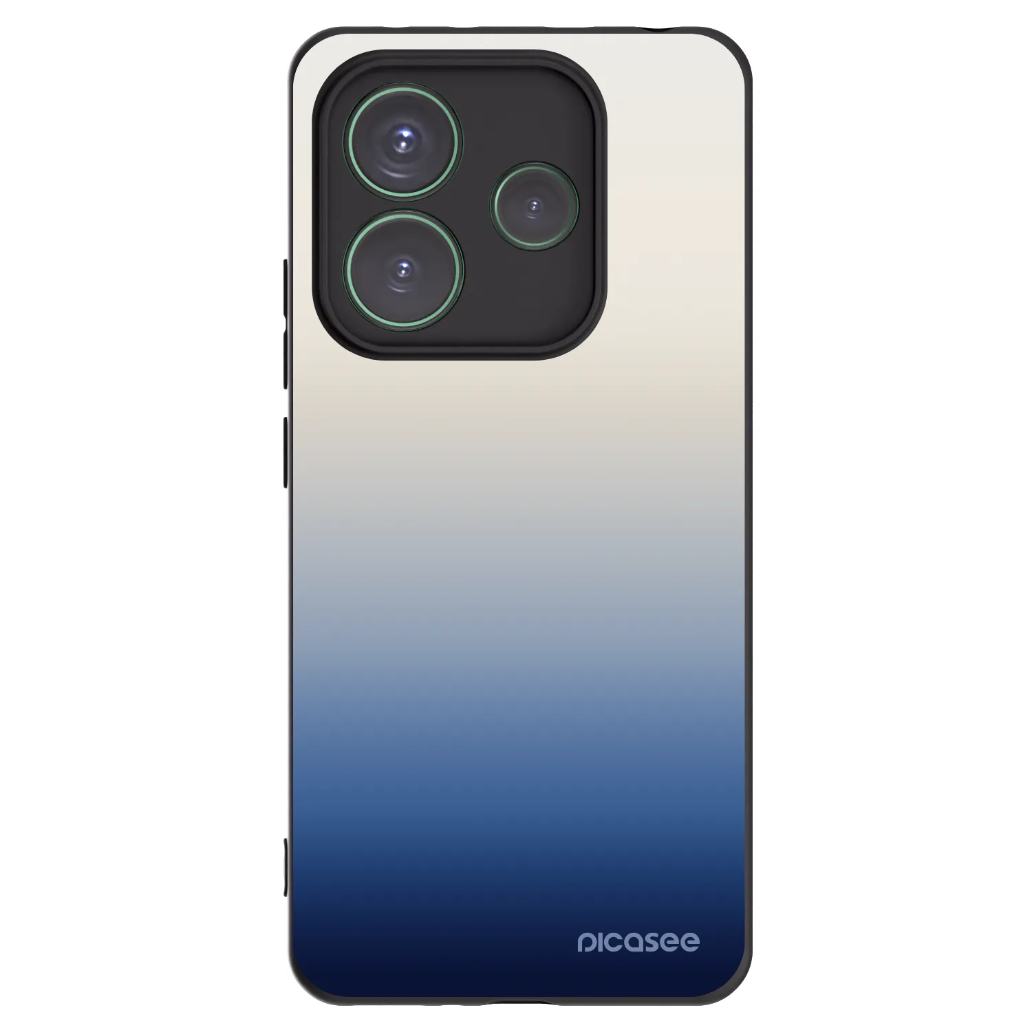 Picasee silikonový černý obal pro Xiaomi Redmi Note 14 5G - Gravity Fade