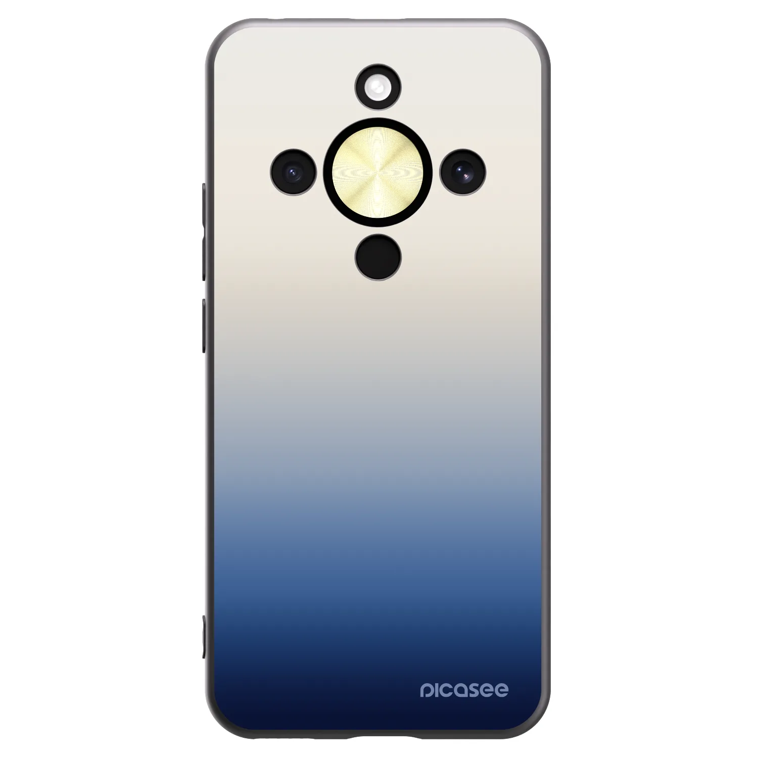 Picasee silikonový černý obal pro Honor Magic8 Lite 5G - Gravity Fade