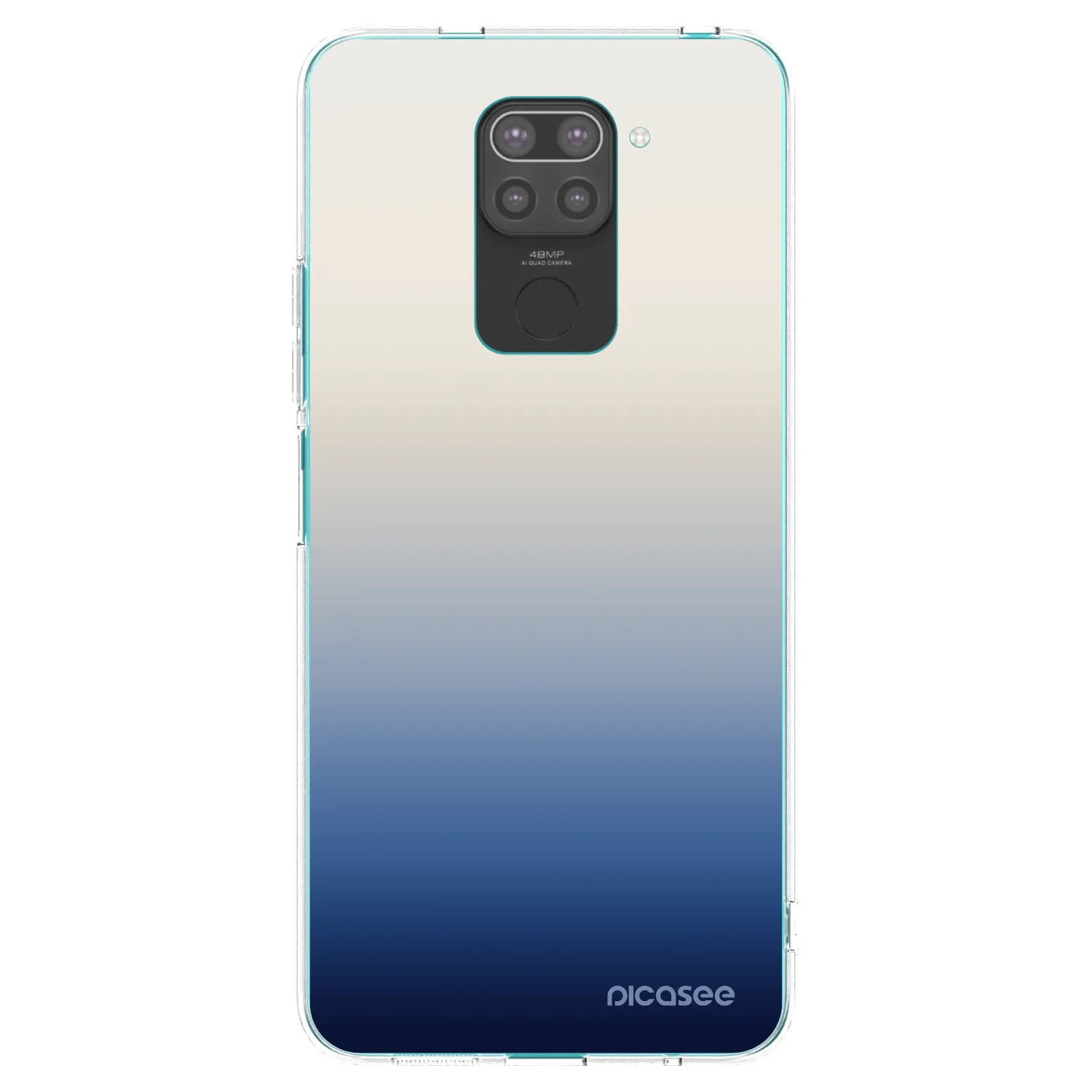 Picasee silikonový černý obal pro Xiaomi Redmi Note 9 - Gravity Fade