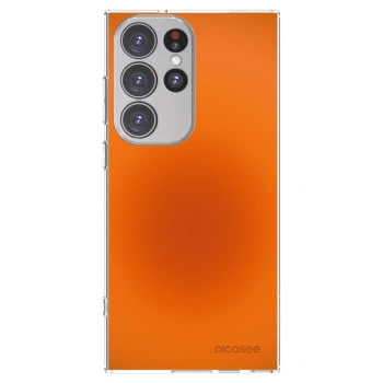 Picasee silikonový průhledný obal pro Samsung Galaxy S23 Ultra 5G - Heat Core