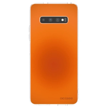 Picasee silikonový průhledný obal pro Samsung Galaxy S10 Plus G975 - Heat Core