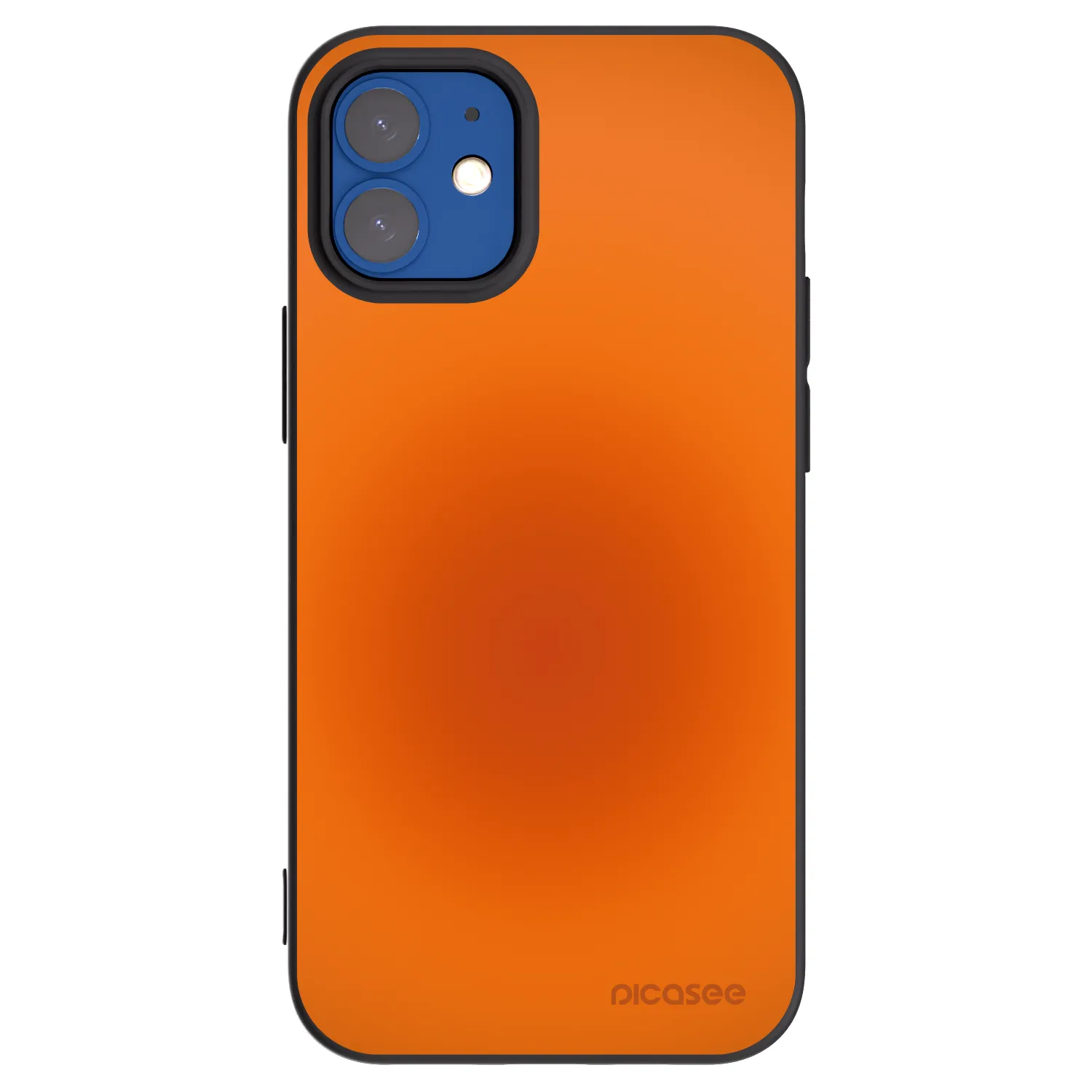 Picasee silikonový černý obal pro Apple iPhone 12 mini - Heat Core
