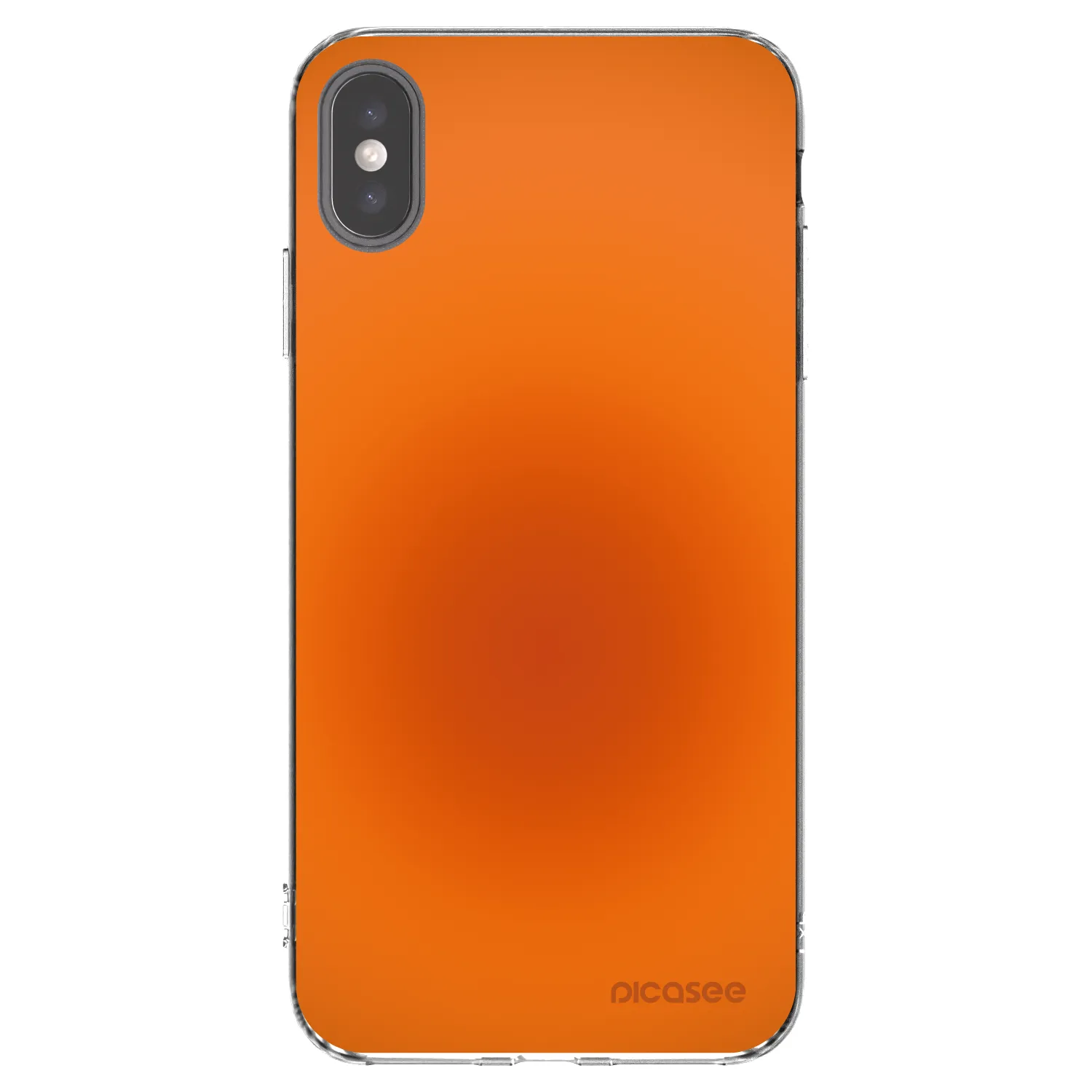Picasee silikonový průhledný obal pro Apple iPhone XS Max - Heat Core