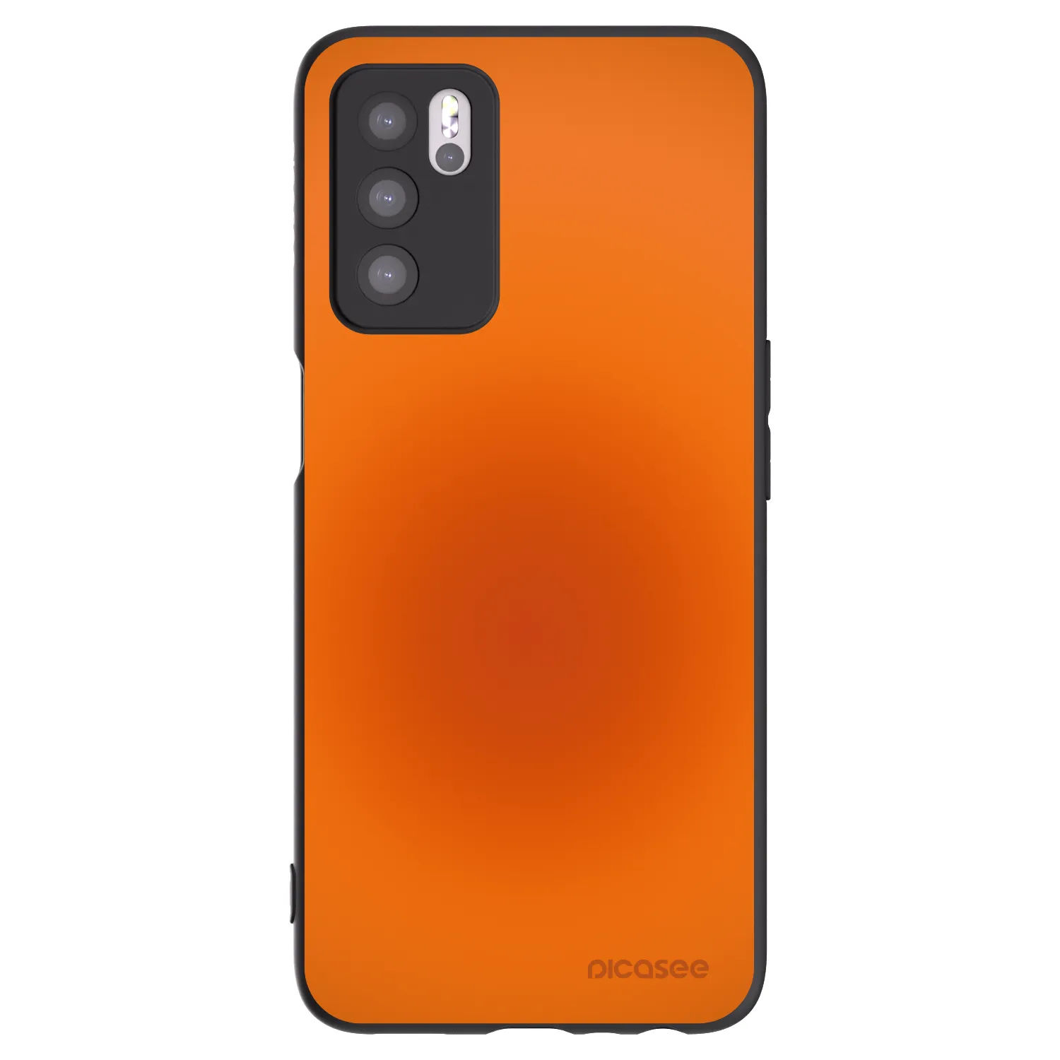 Picasee silikonový černý obal pro OPPO A16s - Heat Core