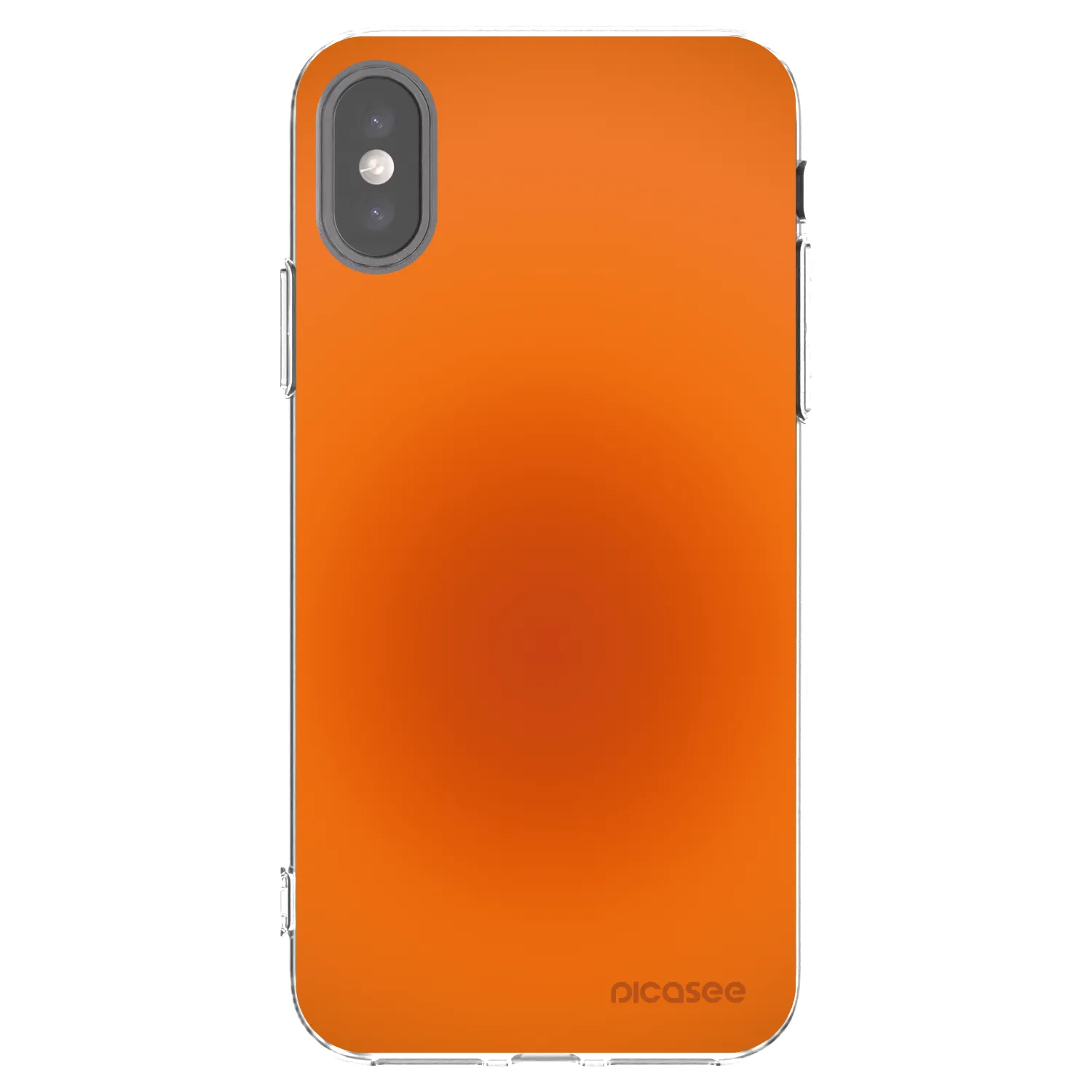 Picasee silikonový průhledný obal pro Apple iPhone X/XS - Heat Core