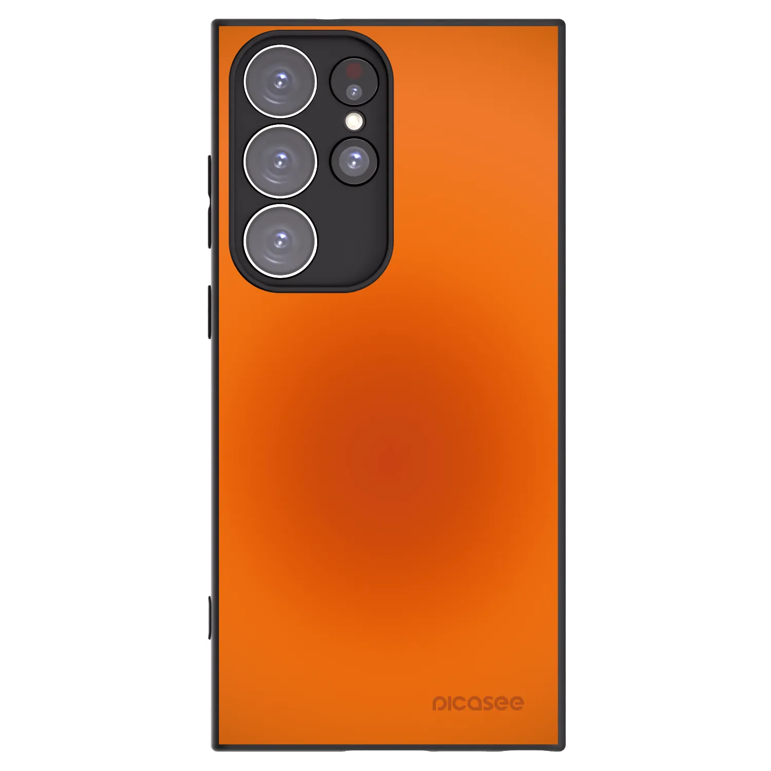 Picasee silikonový černý obal pro Samsung Galaxy S23 Ultra 5G - Heat Core