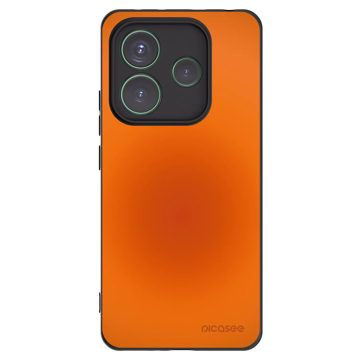 Picasee silikonový černý obal pro Xiaomi Redmi Note 14 5G - Heat Core