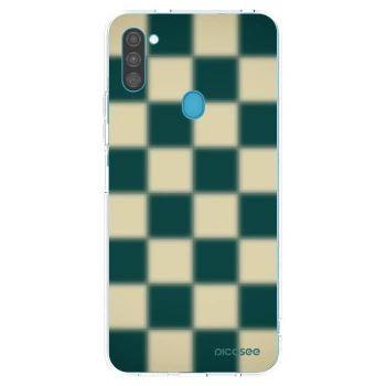 Picasee silikonový průhledný obal pro Samsung Galaxy M11 - Shadow Chess
