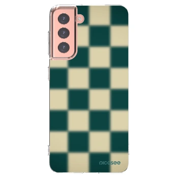 Picasee silikonový průhledný obal pro Samsung Galaxy S21 5G G991B - Shadow Chess
