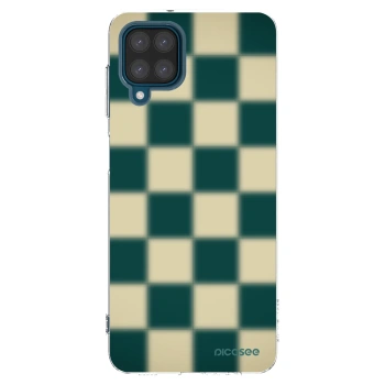 Picasee silikonový průhledný obal pro Samsung Galaxy A12 A125F - Shadow Chess