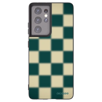 Picasee silikonový černý obal pro Samsung Galaxy S21 Ultra 5G G998B - Shadow Chess