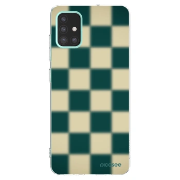 Picasee silikonový průhledný obal pro Samsung Galaxy M31s - Shadow Chess