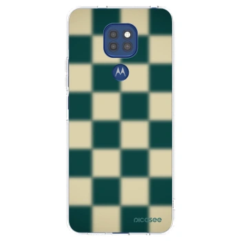 Picasee silikonový průhledný obal pro Motorola Moto G9 Play - Shadow Chess