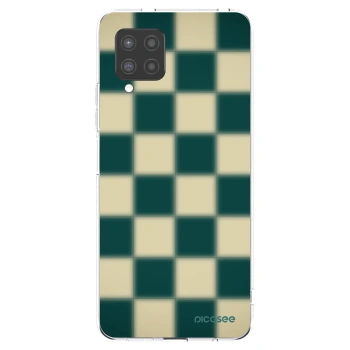 Picasee silikonový průhledný obal pro Samsung Galaxy A42 A426B - Shadow Chess