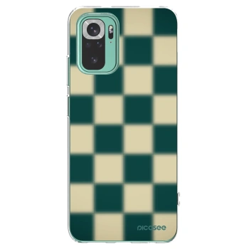 Picasee silikonový průhledný obal pro Xiaomi Redmi Note 10 Pro - Shadow Chess