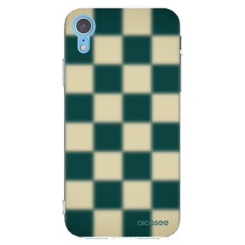 Picasee silikonový průhledný obal pro Apple iPhone XR - Shadow Chess