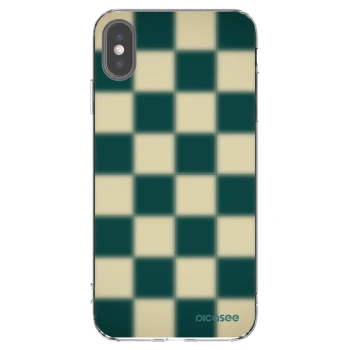 Picasee silikonový průhledný obal pro Apple iPhone XS Max - Shadow Chess