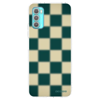 Picasee silikonový průhledný obal pro Motorola Moto G60 - Shadow Chess