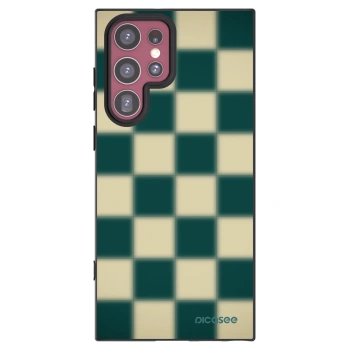 Picasee silikonový černý obal pro Samsung Galaxy S22 Ultra 5G - Shadow Chess