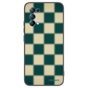 Picasee silikonový černý obal pro OPPO Reno 5 5G - Shadow Chess