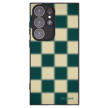 Picasee silikonový černý obal pro Samsung Galaxy S23 Ultra 5G - Shadow Chess