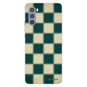 Picasee silikonový průhledný obal pro Motorola Moto G62 - Shadow Chess